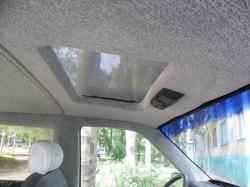 Как перетянуть потолок в машине